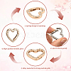 20Pcs 2 Colors Zinc Alloy Rhinestone Spring Gate Rings FIND-SP0004-35-6