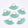 Polycotton(Polyester Cotton) Tassel Pendants Decorations FIND-S302-11C-1