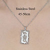 Non-Tarnish 201 Stainless Steel Hollow Tarot Card Pendant Necklace NJEW-OY001-90-3