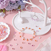 150Pcs 5 Colors Transparent Spray Painted Glass Charms GLAA-SC0001-93-4