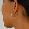 Stainless Steel Ball Hoop Earrings XK8123-4