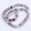 Natural Lepidolite/Purple Mica Stone Beads Strands X-G-Q462-10mm-29-2