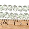 Baking Paint Transparent Glass Beads Strands DGLA-A08-T8mm-KD02-4