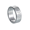 Vintage Titanium Steel Viking Runes Symbols Finger Ring PW-WG0D6EE-03-1