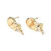 Brass Stud Earring Findings KK-B063-05G-1