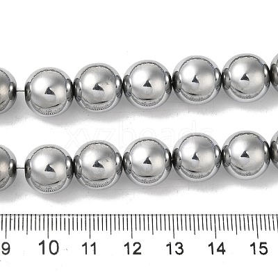 Electroplated Synthetic Magnetic Hematite Beads Strands G-I364-K01-05-1