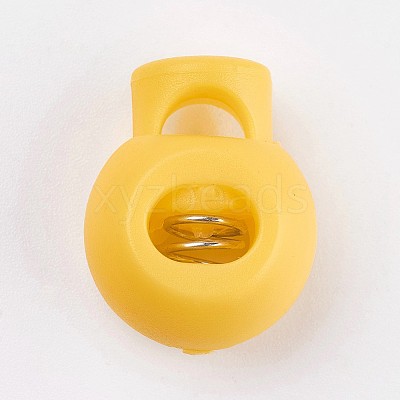 Plastic Iron Spring Cord Locks LS-X-FIND-WH0017-10-1