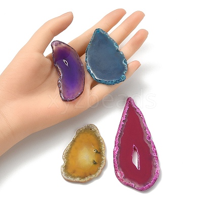 About 100G Natural Agate Pendants G-YW0002-01-1