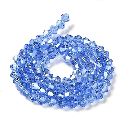 Transparent Electroplate Glass Beads Strands LS-GLAA-F029-2mm-A07-1