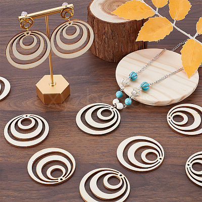 Wood Big Pendants WOOD-WH0024-155A-1
