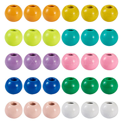 100Pcs 10 Colors Spray Painted Alloy Beads FIND-TA0003-08-1