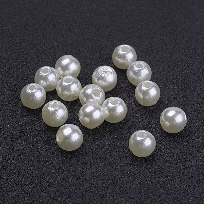 Imitated Pearl Acrylic Beads PACR-6D-12-1