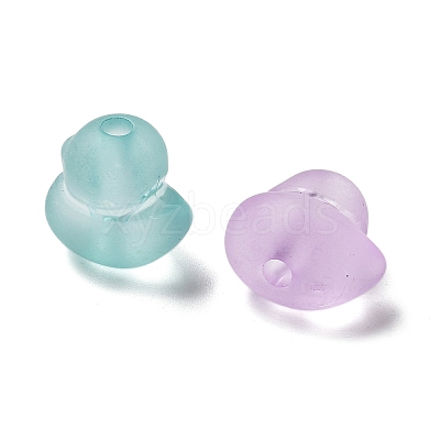 Frosted Transparent Acrylic Beads OACR-A032-29-1