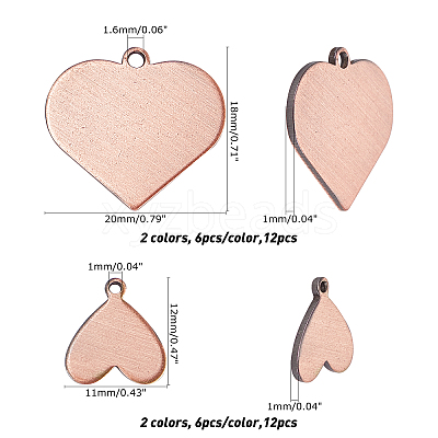24Pcs 4 Style Brass Charms KK-CA0001-30-1