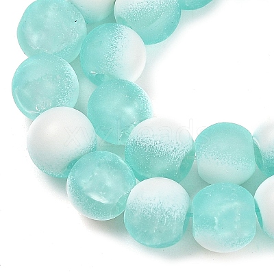 Frosted Crackle Glass Beads X1-GLAA-U001-6mm-M02-1