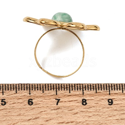 304 Stainless Steel Cuff Open Rings for Women GG-CBA7994-02G-12-1