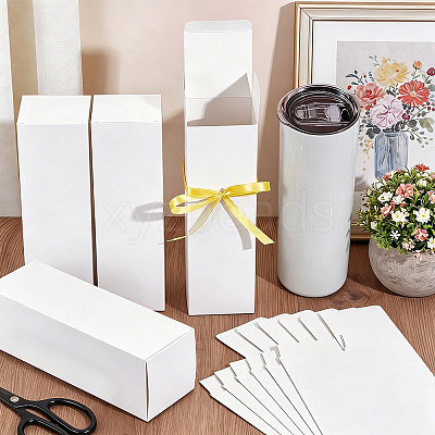 Folding Kraft Paper Mailer Boxes CON-WH0100-32-1