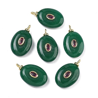 Dyed Natural White Jade  Pendants KK-C251-01B-02-1