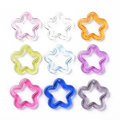 Transparent Acrylic Beads X-MACR-S373-24-B-1