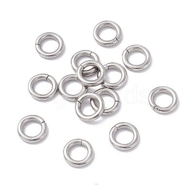 Non-Tarnish 304 Stainless Steel Open Jump Rings STAS-C040-01B-P-1