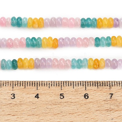 Gradient Color Natural Dyed White Jade Beads Strands GG-CBA1E0E-01D-1