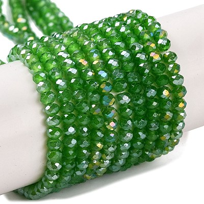 Baking Electroplate Glass Beads Strands DGLA-A039-J2MM-B11-1