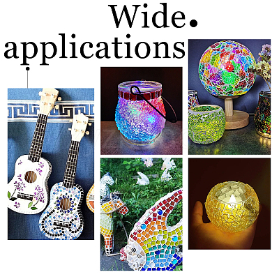 Glass Mosaic Cabochons DIY-WH0029-68-1