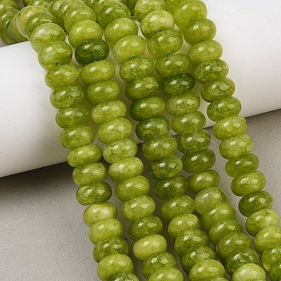Dyed Natural White Jade Beads Strands G-G107-A40-01-1