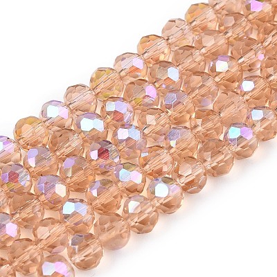 Electroplate Glass Beads Strands LS-EGLA-A044-T4mm-L20-1