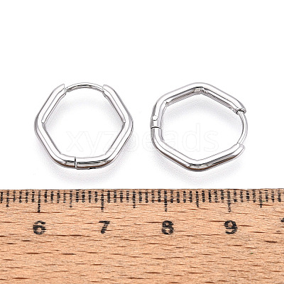 304 Stainless Steel Hoop Earrings STAS-T074-22P-1
