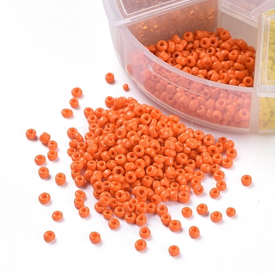 6 Colors 12/0 Glass Seed Beads SEED-X0052-03D-2mm-1