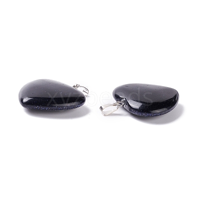 Synthetic Blue Goldstone Pendants G-G956-B30-FF-1