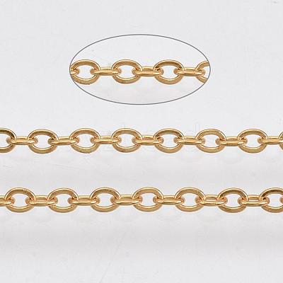 Ion Plating(IP) 304 Stainless Steel Cable Chains CHS-R002-0.5mm-G-1