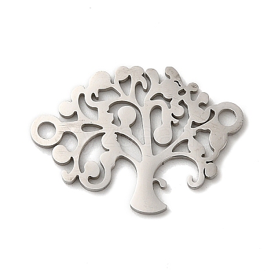 Non-Tarnish 304 Stainless Steel Connector Charms STAS-D013-02C-P-1