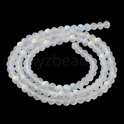 Transparent Glass Beads Strands EGLA-A034-T4mm-MB19-1