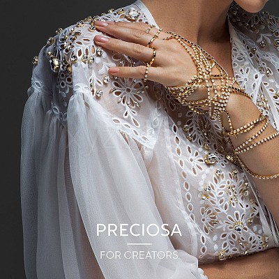 Preciosa® MAXIMA Crystal Round Stones Y-PRC-RBSS24-90070-1