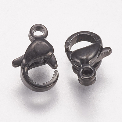 304 Stainless Steel Lobster Claw Clasps STAS-P185-9-B-1