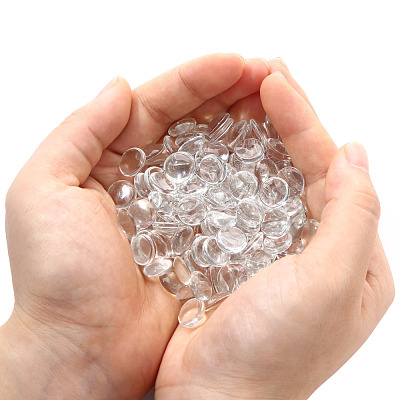 200Pcs Transparent Glass Cabochons GGLA-YW0001-04-1