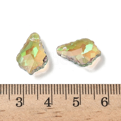 AB Color Plated Electroplate Glass Pendants EGLA-O003-06C-14-1