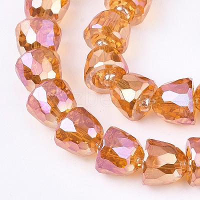 Electroplated Glass Beads EGLA-T016-01-B04-1