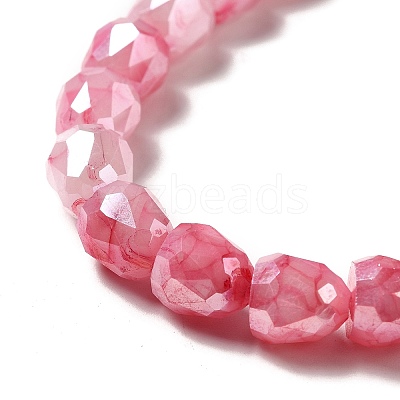 Electroplate Glass Beads Strand GLAA-G088-03-1