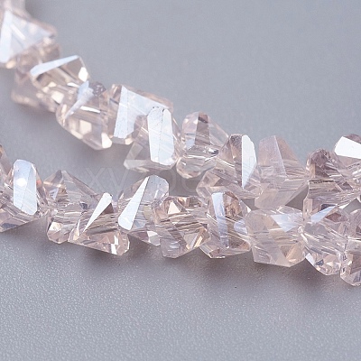 Electroplate Glass Beads Strands X-EGLA-J146-4mm-AB02-1