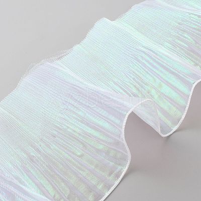 Laser Polyester Pleated Lace Trim OCOR-WH0058-71B-1