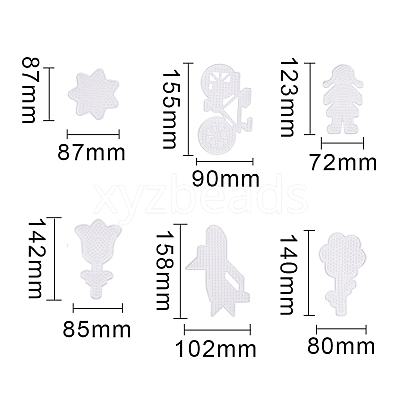 ABC Plastic Pegboards used for DIY Fuse Beads PH-DIY-P001-04-1