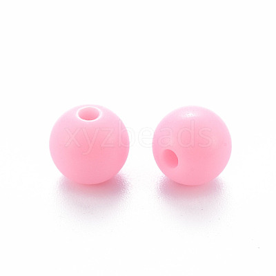 Opaque Acrylic Beads MACR-S370-C8mm-A01-1