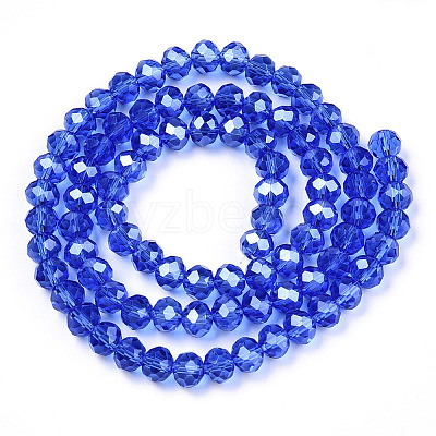 Electroplate Glass Beads Strands EGLA-A034-T10mm-A32-1