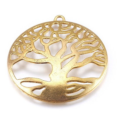Tibetan Style Pendant Cabochon Settings LS-TIBEP-A23210-AG-LF-1