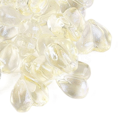 Baking Paint Transparent Glass Beads DGLA-N022-02-1