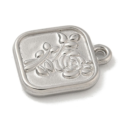 Anti-Tarnish 304 Stainless Steel Pendants STAS-Q334-24P-1