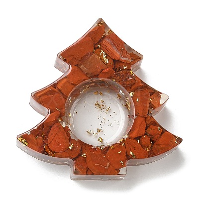 Natural Red Jasper & Resin Candle Holder Molds DJEW-H012-03B-1
